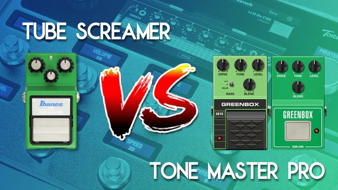 Real vs Modelled Tubescreamer with the Fender Tone Master Pro!