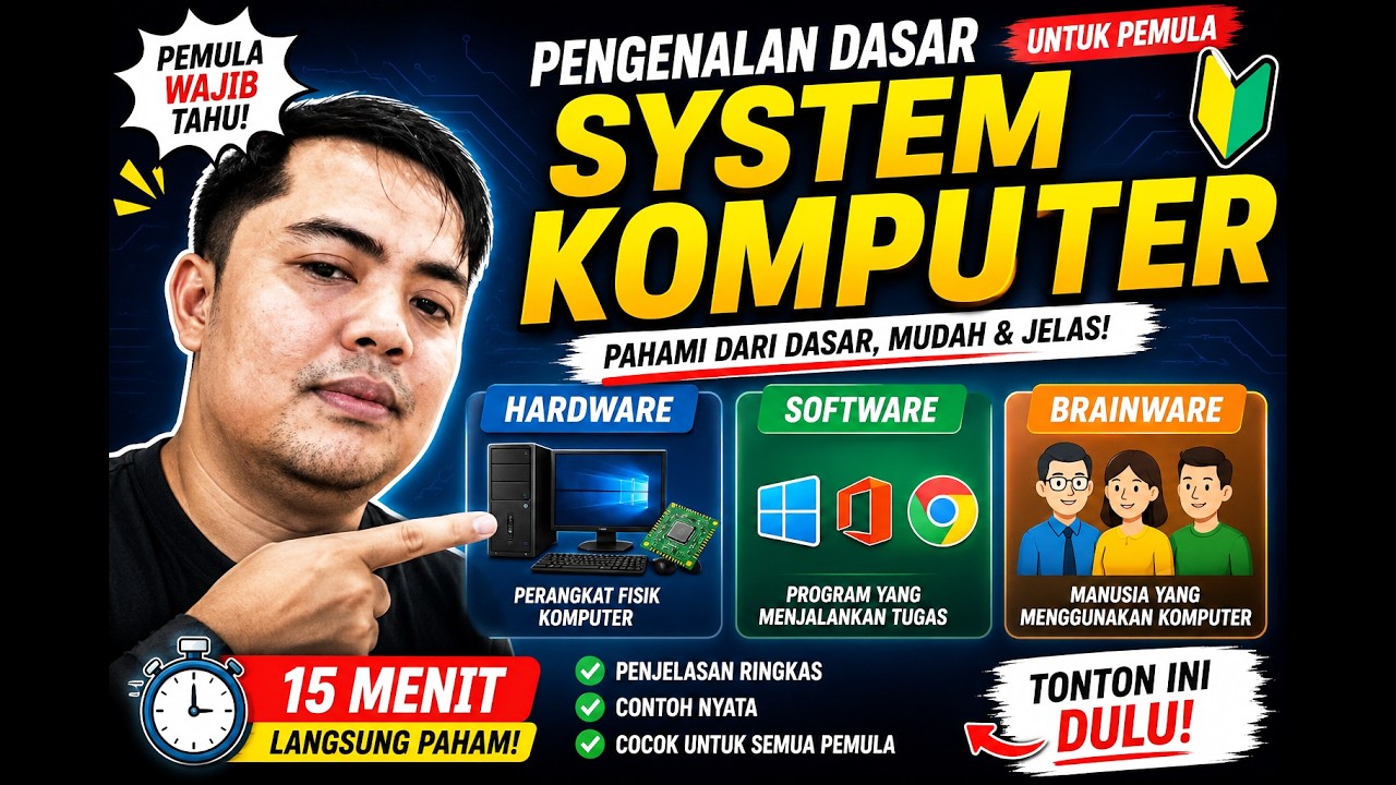 PENGENALAN KOMPUTER UNTUK PEMULA - BELAJAR KOMPUTER DASAR
