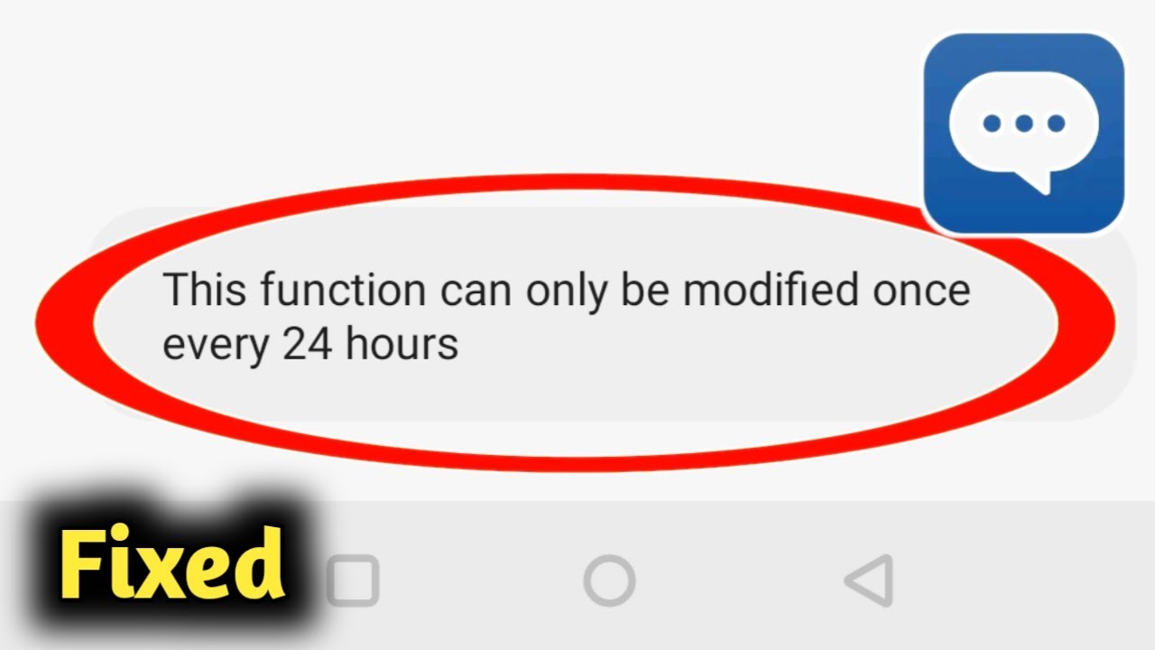 Fix Jio Chat App Last Seen This Function Can be Modified Once Every 24 Hours Problem Solved