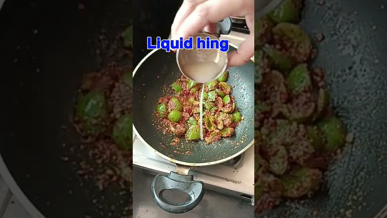 मसालेदार शिमला मिर्च की सब्जी | Shimla mirchi ki sabji #ytshorts #shorts #sabjiRecipe #Lovenote