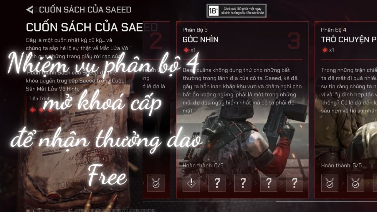 Hướng dẫn làm nhiệm vụ tuyến cuối cùng trong sự kiện Dao Free 