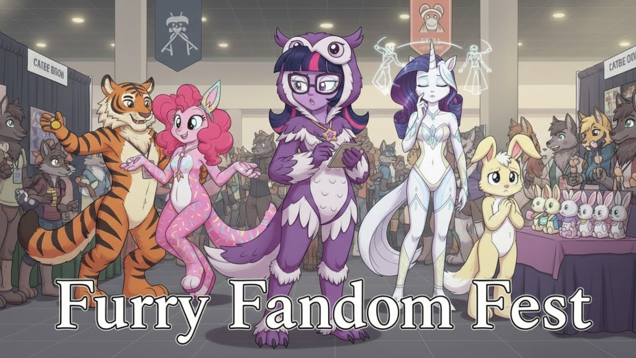 The Equestria Girls at the Furry Fandom Fest AI Generated Fan Music Video