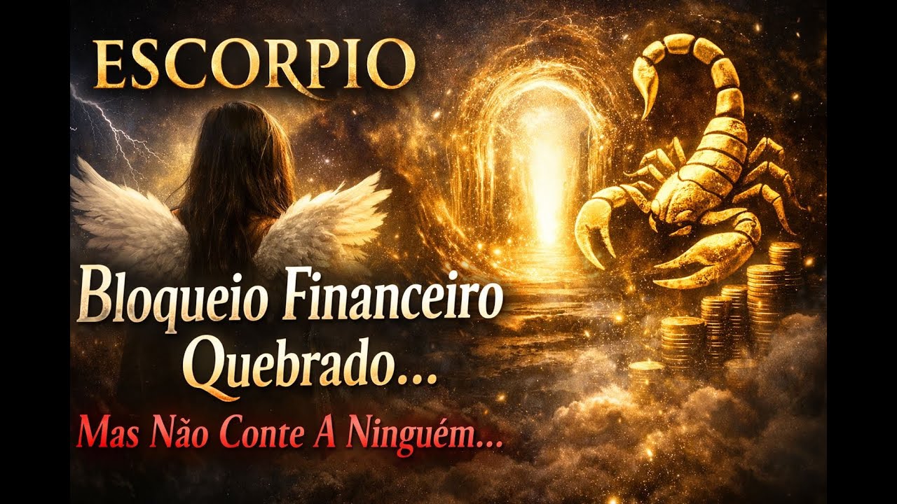💰 ESCORPIÃO – ♏Um Bloqueio Financeiro Está Sendo Quebrado… Mas Não Conte A Ninguém