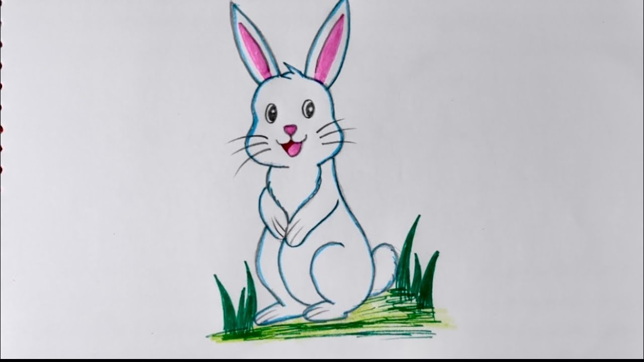 How to draw a cute rabbit 🐇 | easy pencil sketch | step by step | pencil drawing 