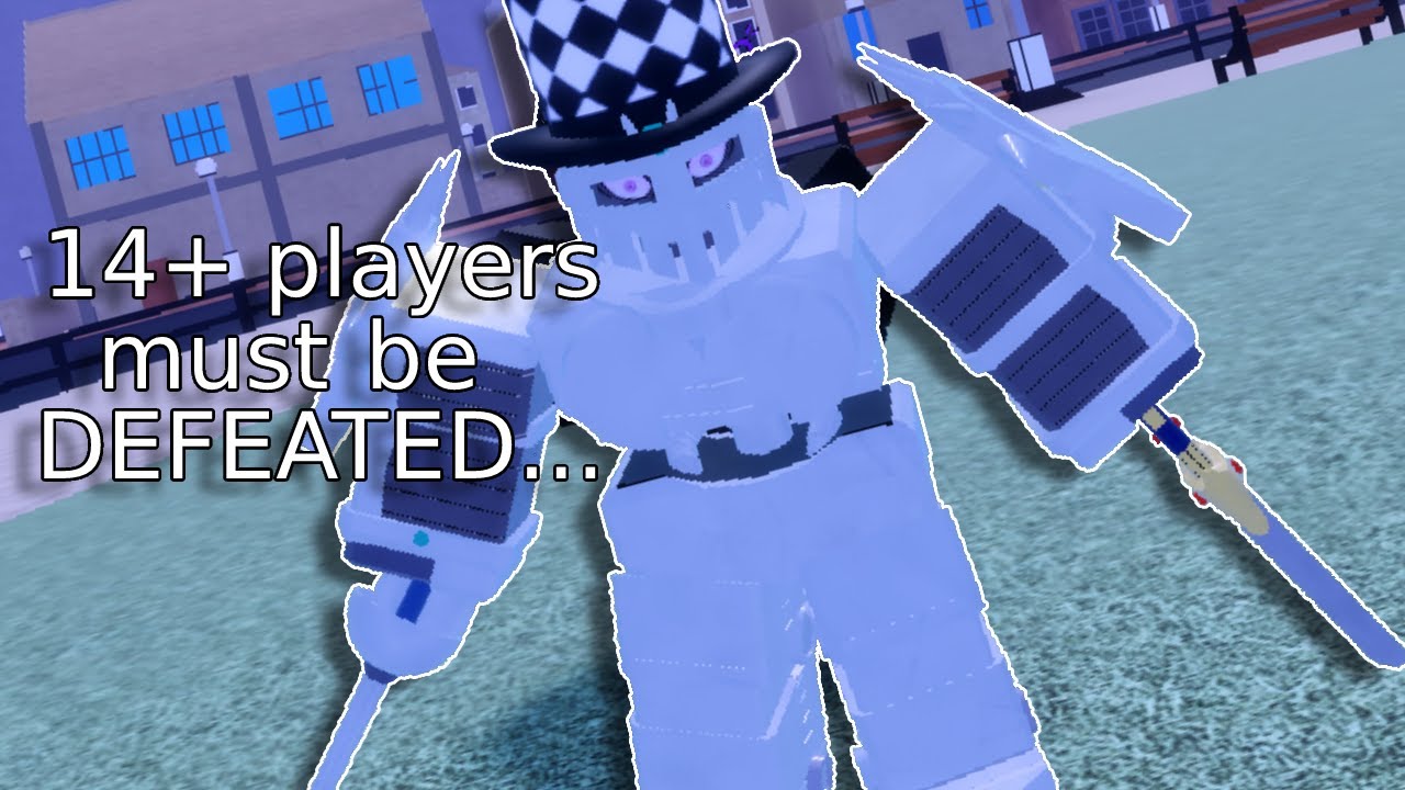 GOING AGAINST 14+ PLAYERS IN A PUBLIC SERVER!!!  | Roblox N the jojo game