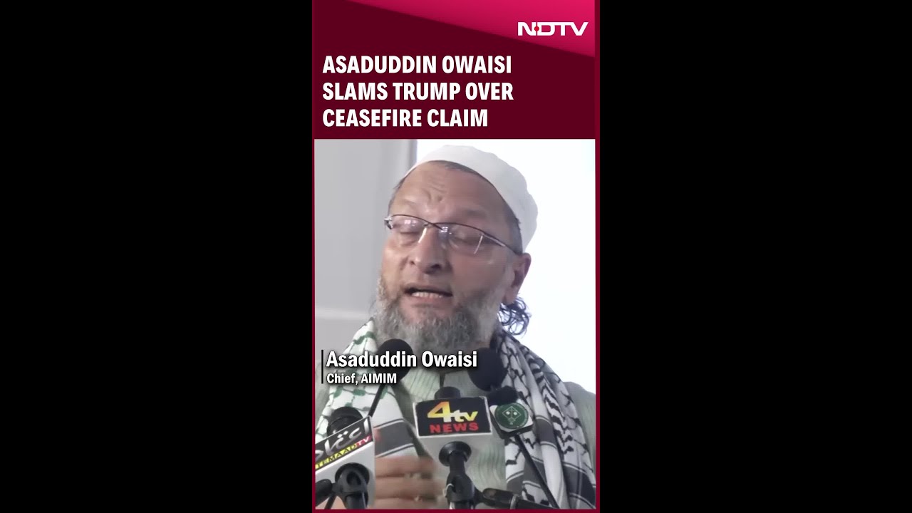 Trump Tariffs | Asaduddin Owaisi Slams Trump Over Ceasefire Claim: 'Tu Hota Kaun Re?'