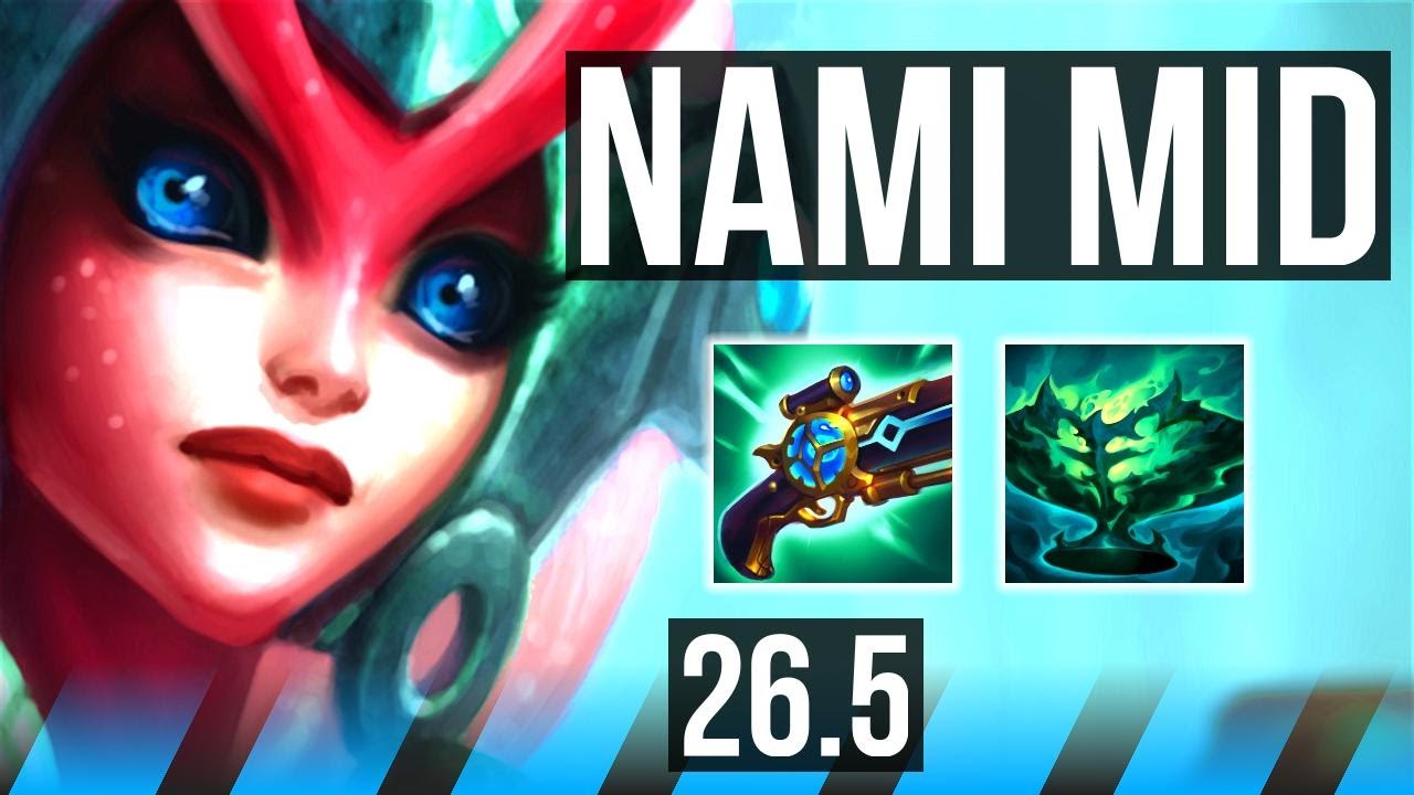 NAMI vs AKALI (MID) | Electrocute, 19K damage, 7k gold comeback | KR Master | 26.5