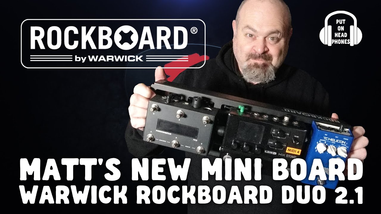 MATT'S NEW MINI BOARD WARWICK ROCKBOARD DUO 2 1