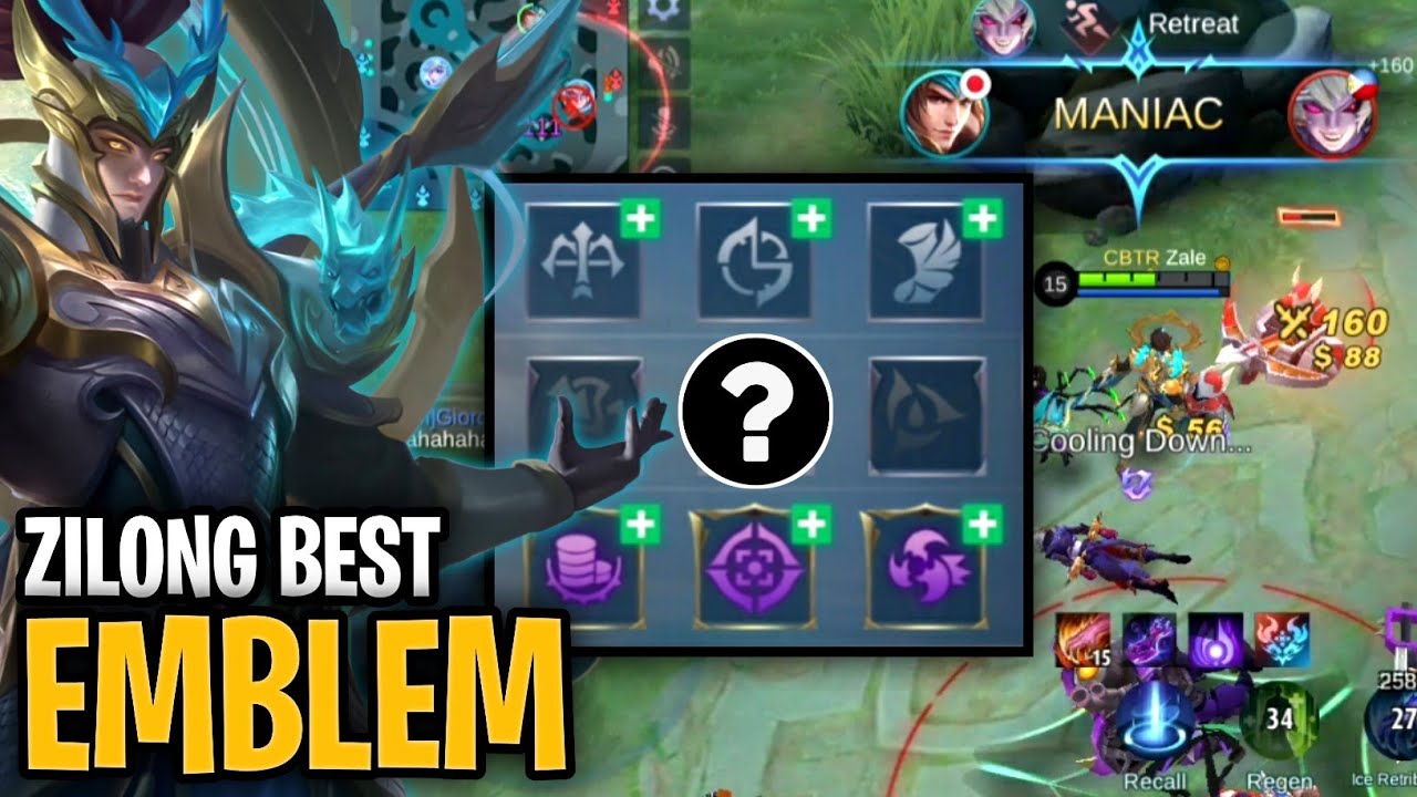 EMBLEM REVEAL? ZILONG BEST EMBLEM SET 2021 | ZILONG AGGRESSIVE CORE GAMEPLAY | MLBB
