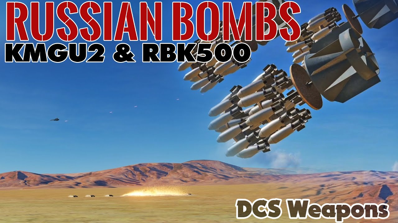 How to drop bombs in DCS World KMGU-2 RBK-500 Russian Cluster Bombs explained (mini tutorial 2)