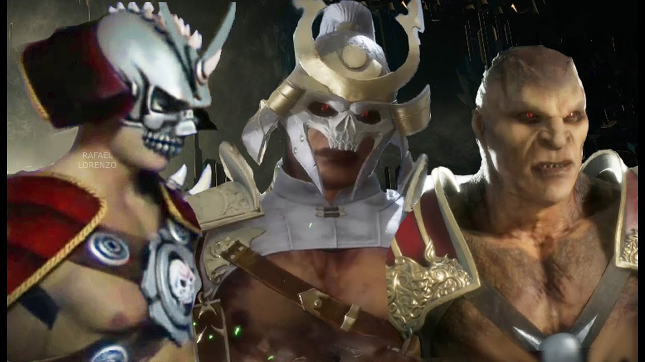 MORTAL KOMBAT SHAO KAHN Evolution Skins Costumes MK2 - MK11 - MORTAL KOMBAT 11 update