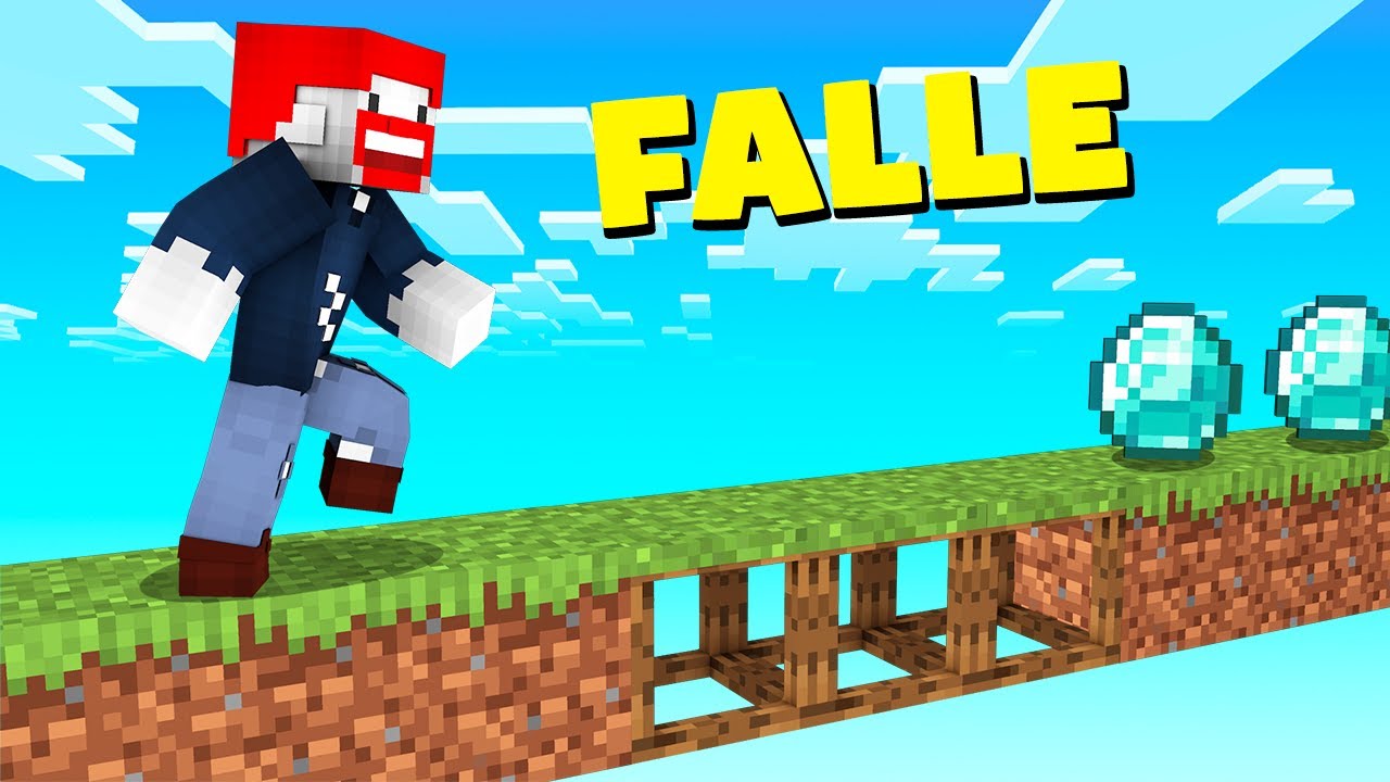 WER STELLT DIE BESSERE TRICK FALLE? - Minecraft