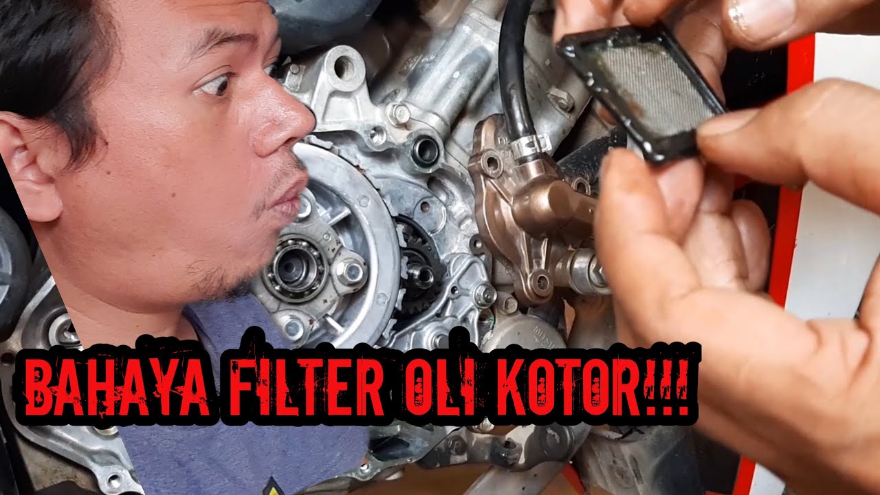 Cara membersihkan filter oli mesin honda cbr150r