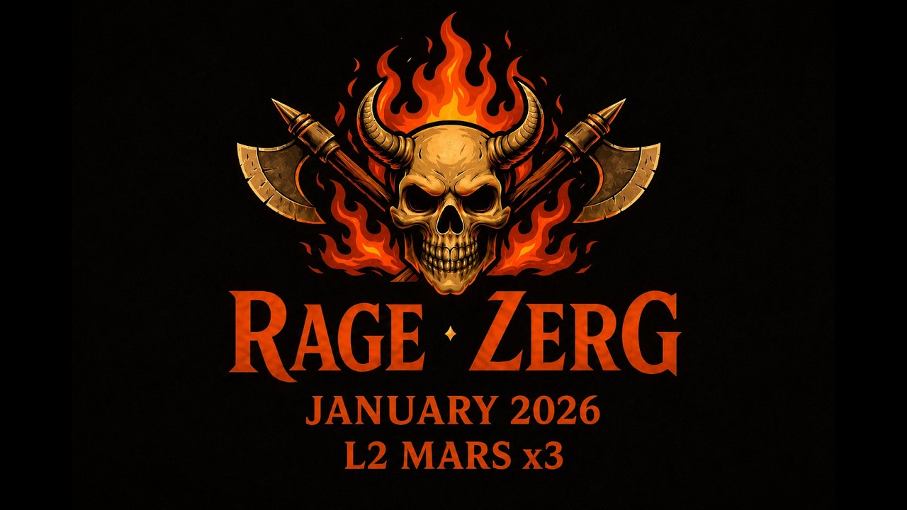 RageZerg &ndash; First Siege & First Epics | L2 Mars x3 January 2026