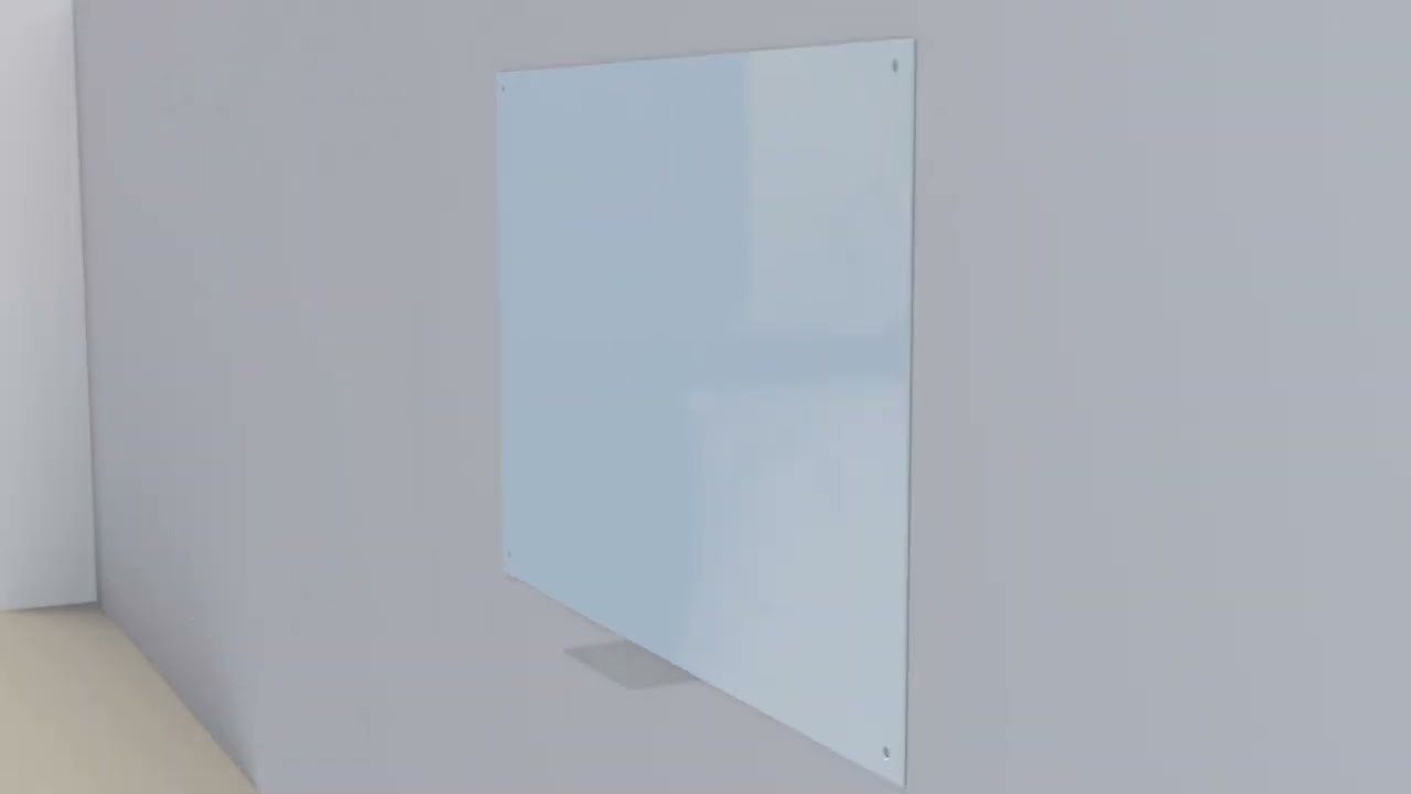 How to install a glass board?