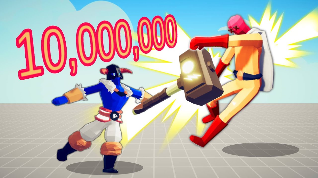 10.000.000 DAMAGE HAMMER OF LIGHT  vs UNITS | TABS - Totally Accurate Battle Simulator