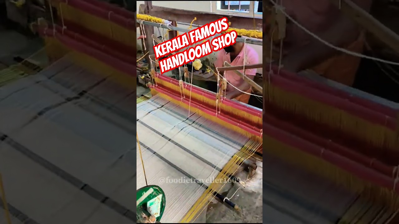 Kerala famous Handloom Shop 💯#shorts #alleppey #alappuzha #keralahandloom #kerala #travel #viralsong