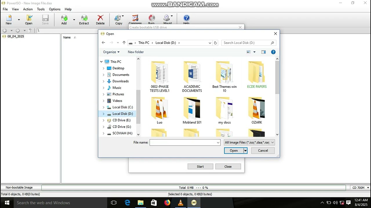 CREATING BOOTABLE USB DRIVE USING POWER ISO