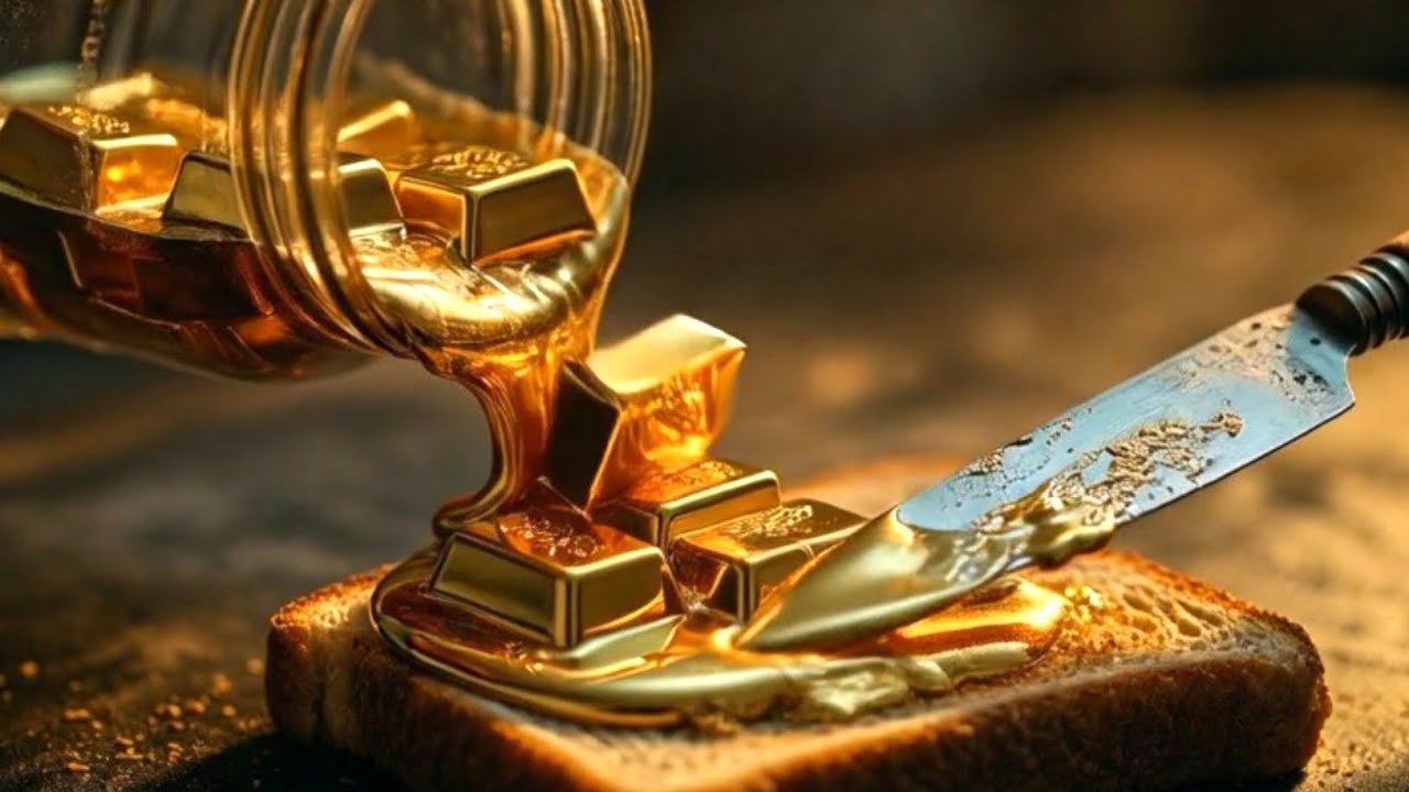 Gold & Diamond Toast 🤯✨ Satisfying AI ASMR Spread 4K