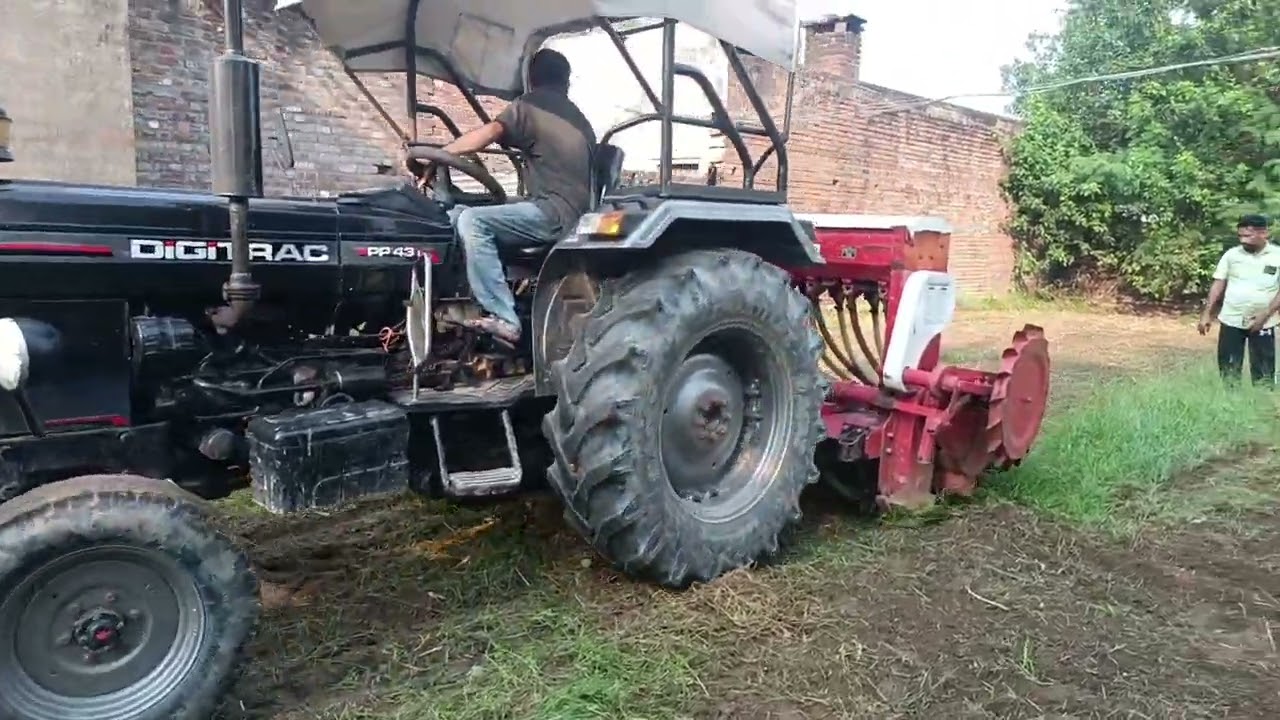 Full real 100% testing till end digitrac pp43i on 7 ft superseeder.