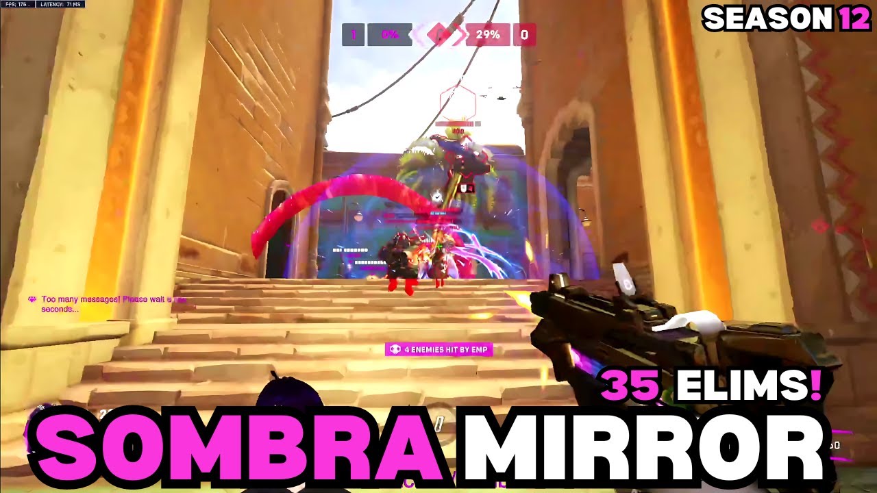 SOMBRA-MAIN ❌  SOMBRA-WIZARD ✅ 35 ELIMS GAMEPLAY | SURAVASA | OVERWATCH 2 SEASON 12