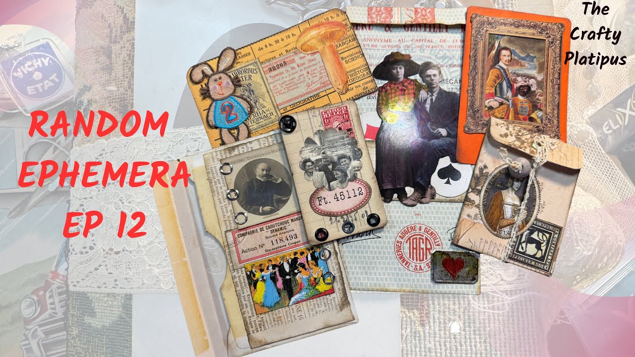 Random Ephemera! Ep 12 #craftwithme #junkjournaling #junkjournal 