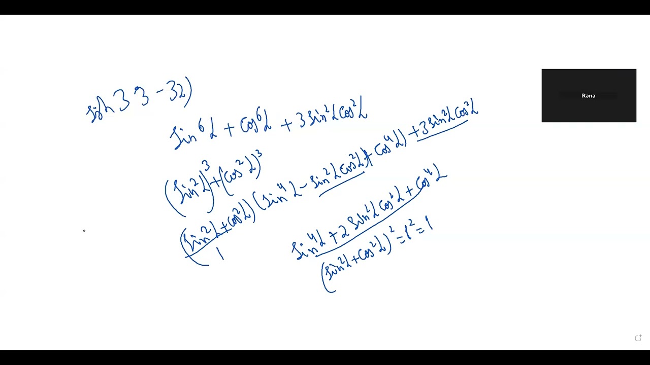 Triqonometrik eynilikler  sinx , cosx funksiyaları