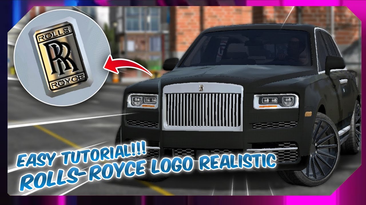 How To Make Rolls-Royce Realistic Logo Design Tutorial Car Parking Multiplayer