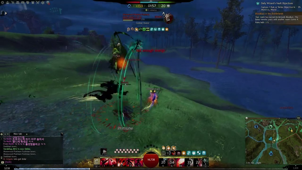 GW2 WvW Thief Deadeye Duel [Kiwi] 길드워2 키위 전장