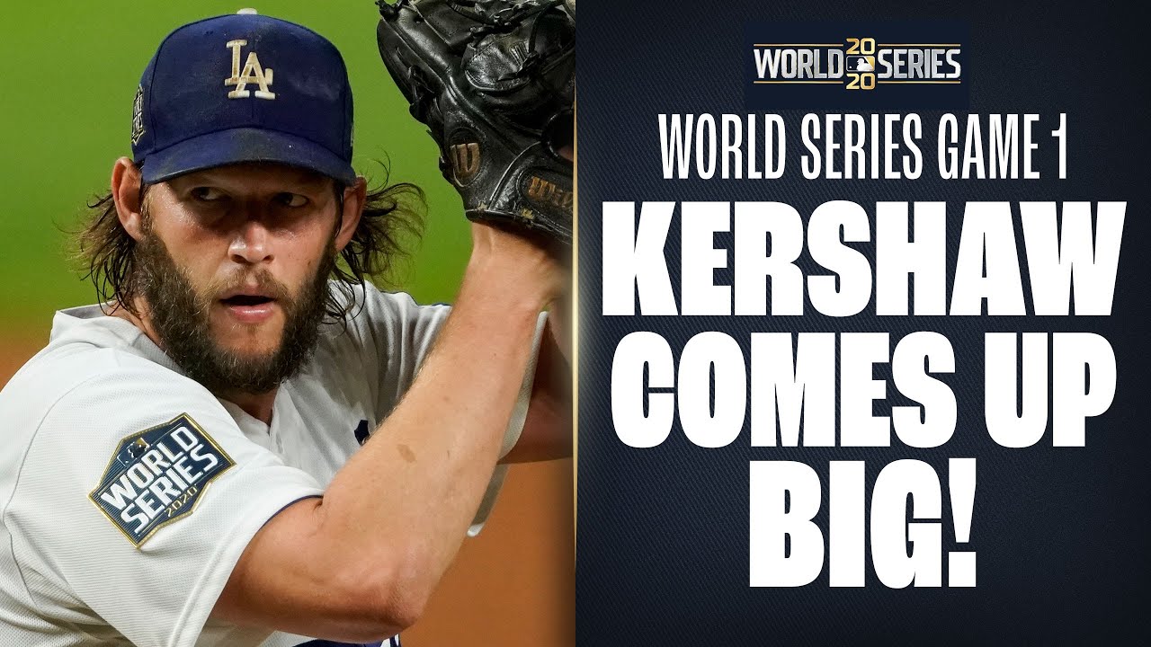 Clayton Kershaw comes up HUGE for Dodgers in World Series Game 1! (6 IP, 1 R, 2 H, 8 Ks!)