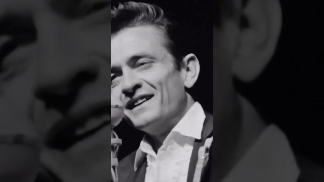 Johnny Cash performing 