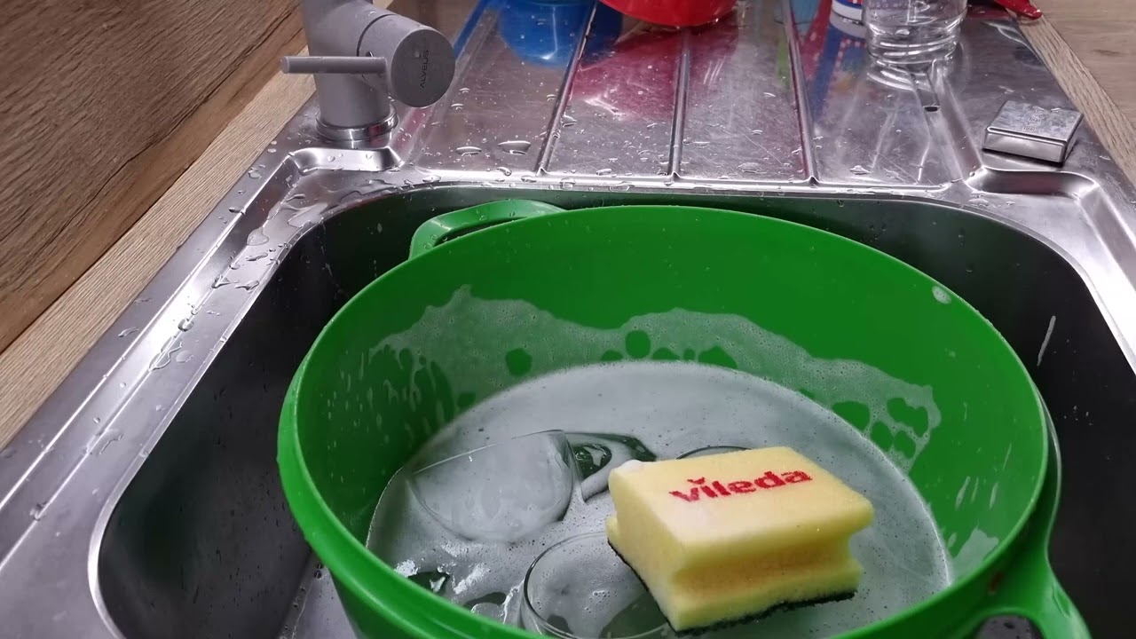 This washing dishes ASMR video will make you feel at home! @Slovenianhousewife