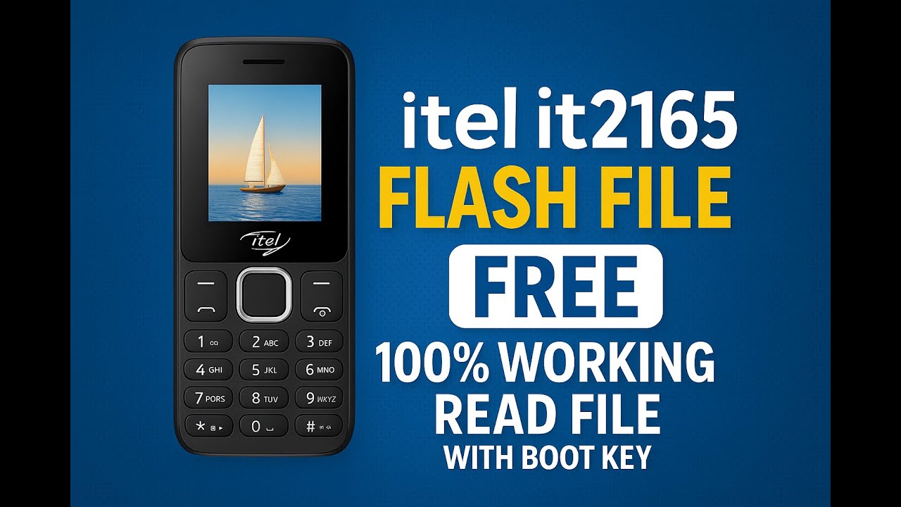 itel it2165 Flash File Free | 100% Working Read File | Itel Keypad Flashing Urdu/Hindi Boot Key