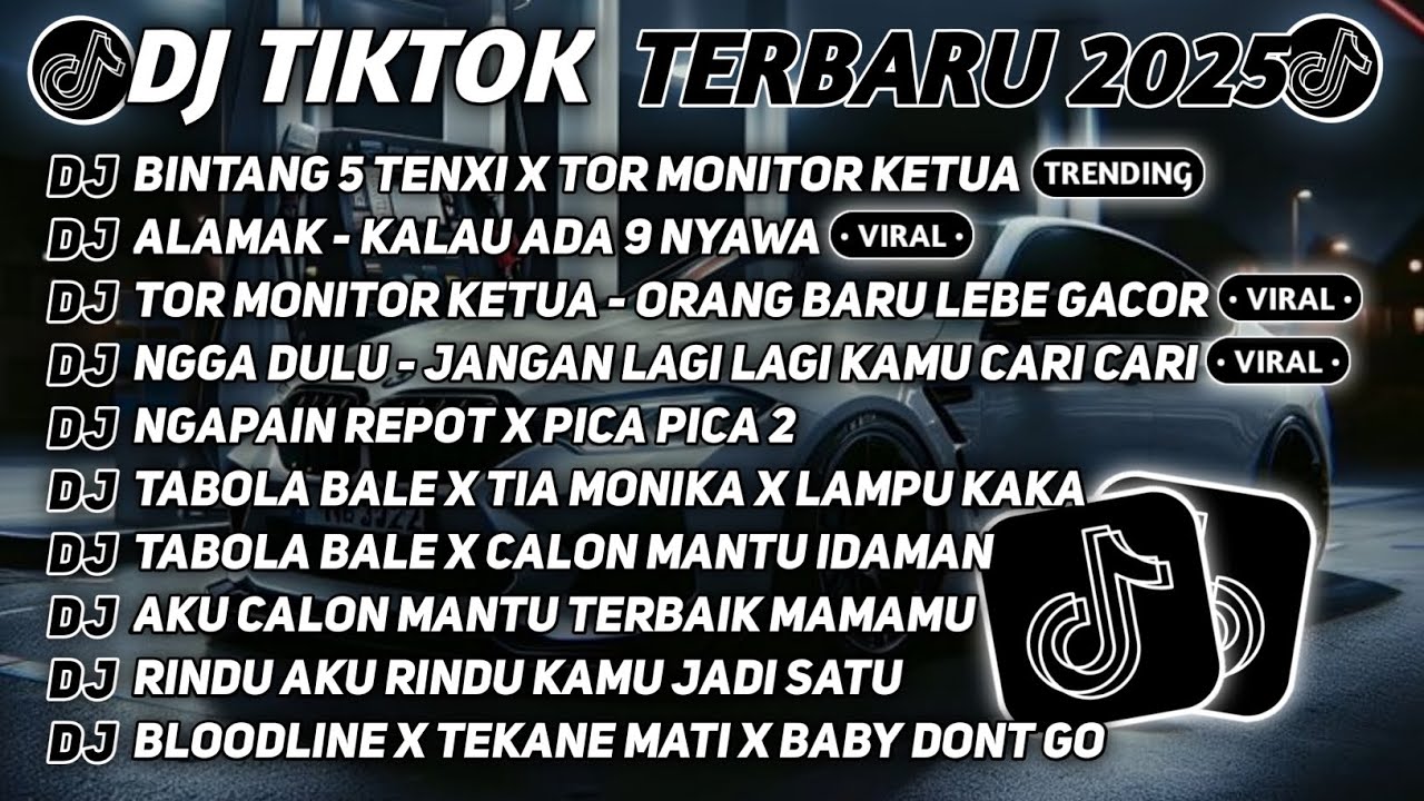 DJ TIKTOK TERBARU 2025🎵DJ BINTANG 5 TENXI X TOR MONITOR KETUA🎵DJ ALAMAK - KALAU ADA 9 NYAWA