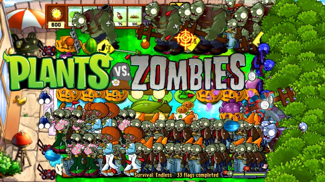 Plants vs. Zombies [PS Vita] Survival - FULL Walkthrough