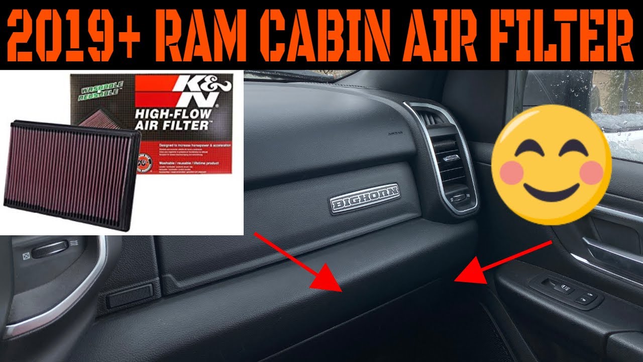 Замена салонного фильтра Ram 1500 (2019+)