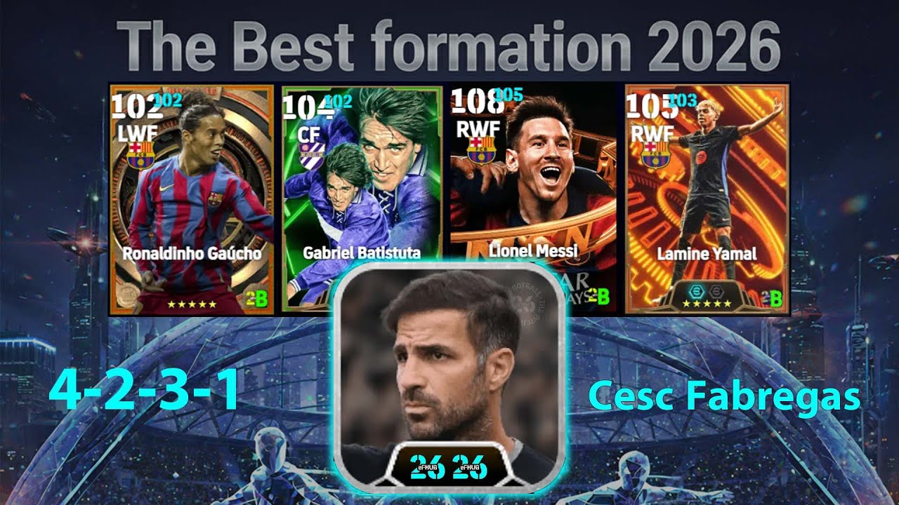 The PERFECT 4-2-3-1 for Possession Game | Cesc Fàbregas Tactic Guide | eFootball 2026