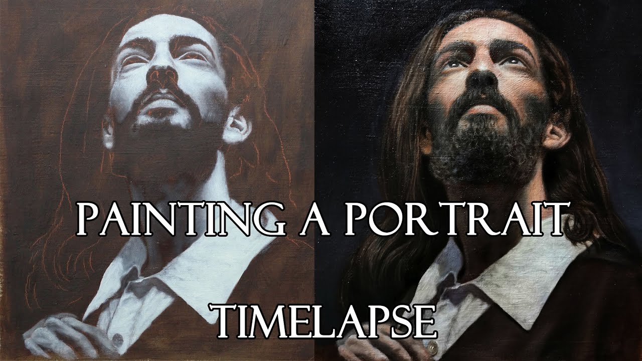 Painting a portrait in oil