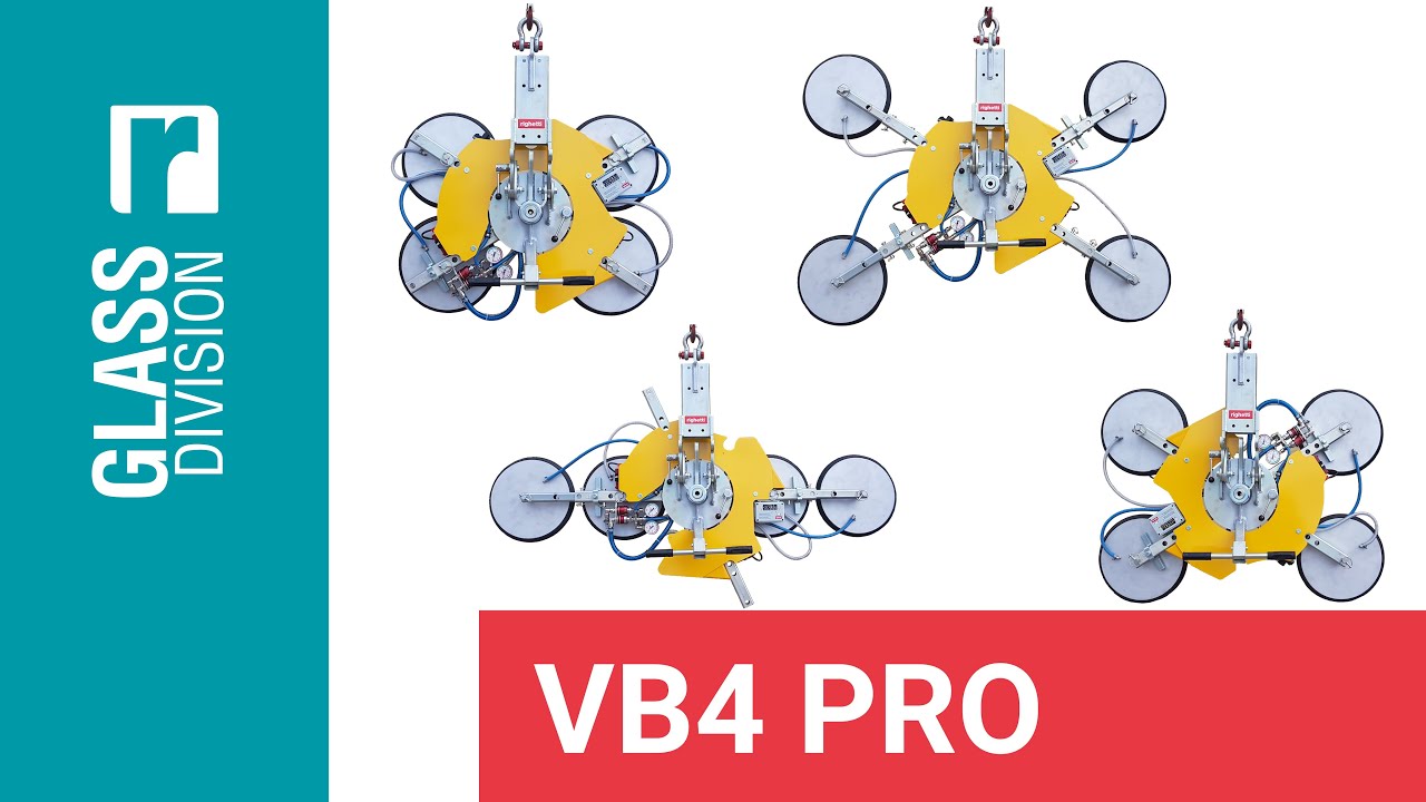 VB4 PRO | Battery-powered Glass Vacuum Lifter with modular frame for small and large glazing
