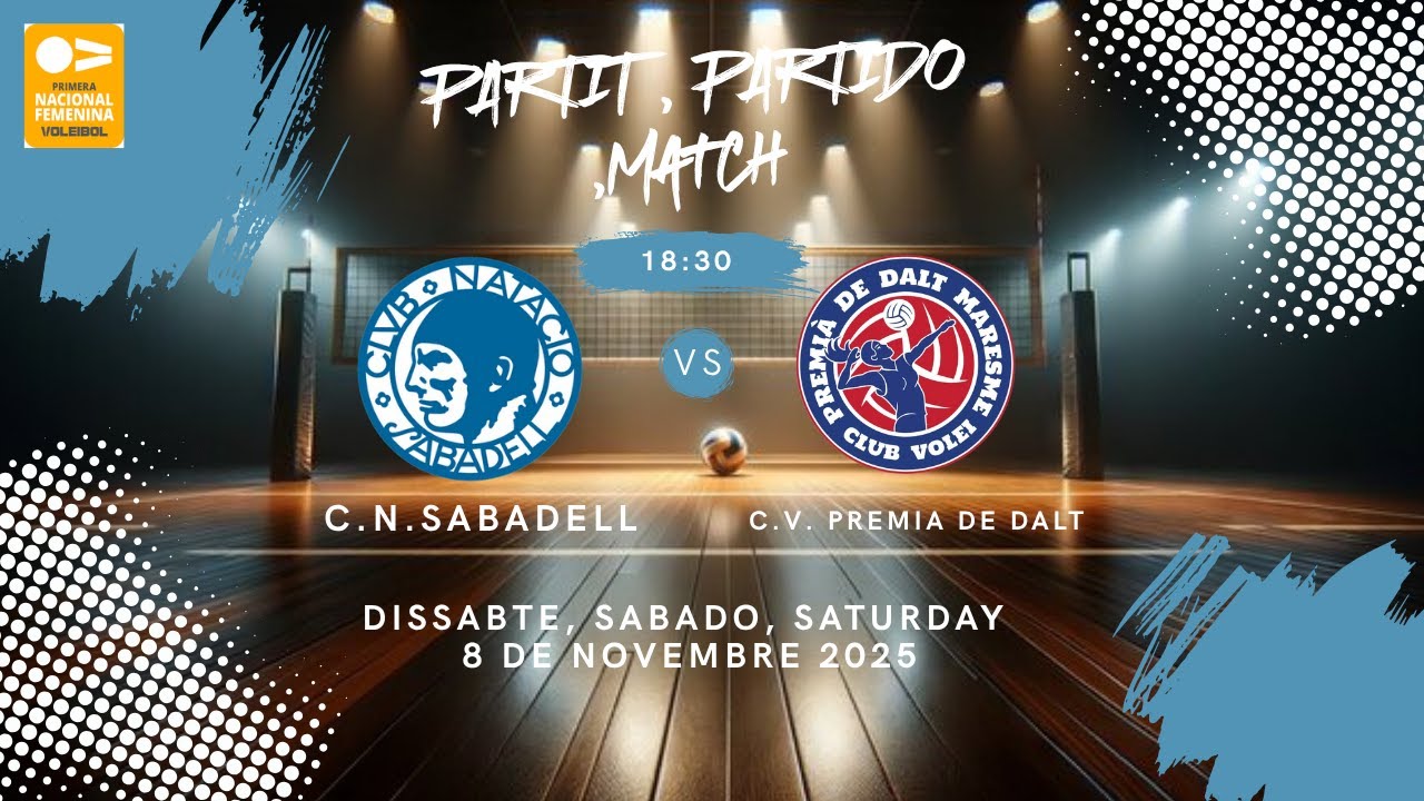 J6 , CN Sabadell 🆚 CV Premia de Dalt, 1A Nacional