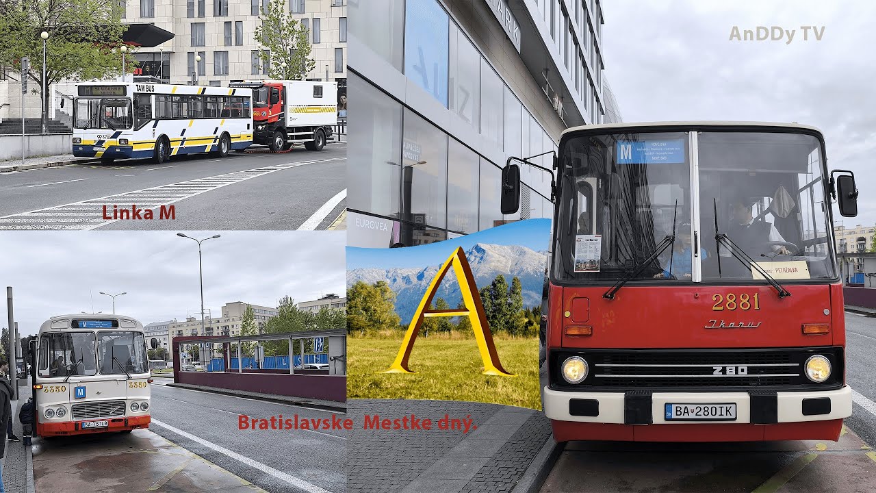 MHD Bratislava Mestské dni Linka M Ikarus 280.0 Červený