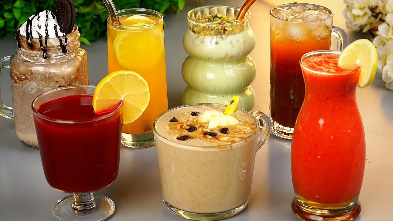 10 عصائر صيفية منعشة🍹🧊 ترطب على القلب بمقادير مدروسة 🍇 قمة اللذاذة
