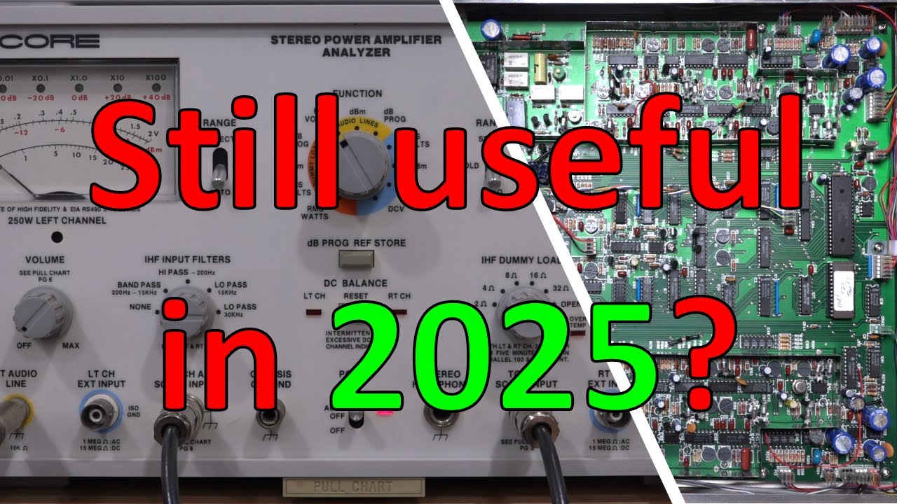 TSP #261 - Sencore PA-81 Stereo Power Amplifier Analyzer Teardown, Repair & Experiments