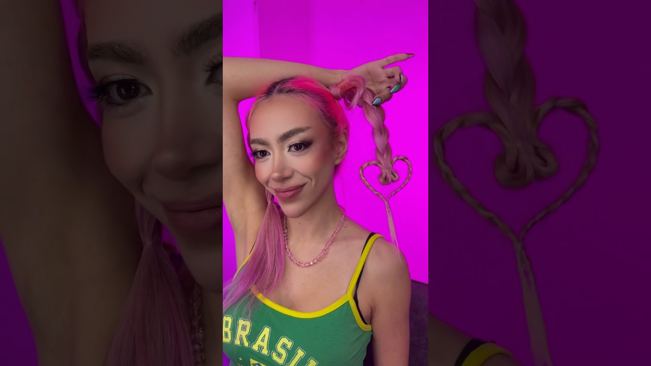 Intent&eacute; el peinado VIRAL de corazones ❤️&zwj;🔥😮😍