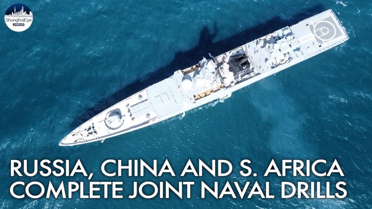 South Africa, Russia, and China concluded joint naval drills in the Indian Ocean.