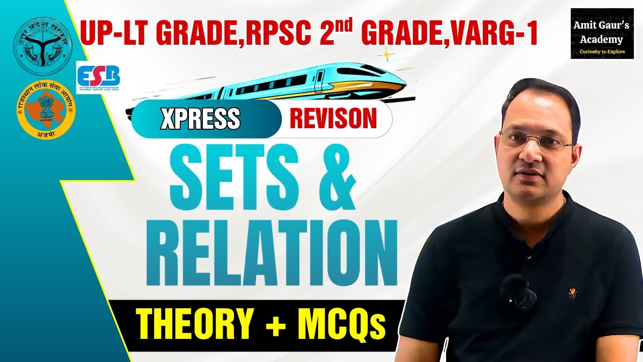Sets & Relation 🚀 Express Revision | MCQs + Theory