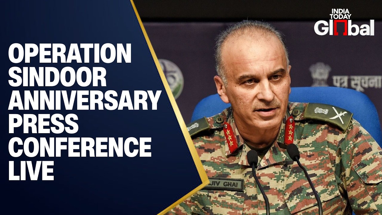 LIVE: Operation Sindoor Anniversary Press Conference | Top Indian Military Officials Brief Media