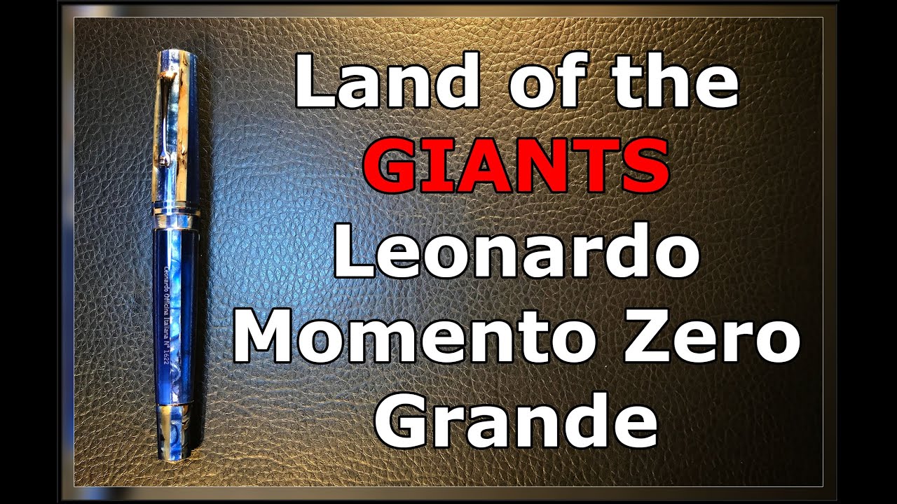 Leonardo Momento Zero Grande Blue Hawaii Fountain Pen Unboxing and Review 2021