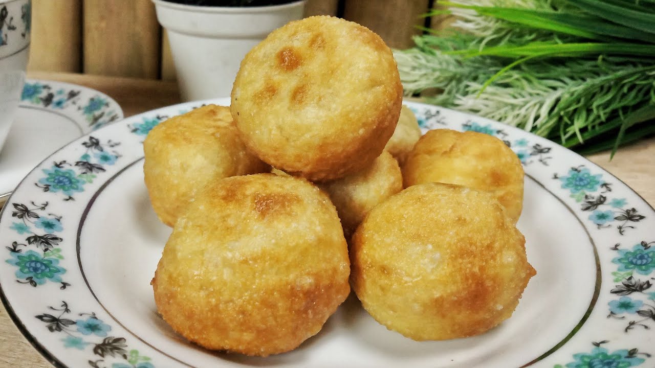 Cemilan sederhana terigu dan keju - Kue Bola Bola terigu keju