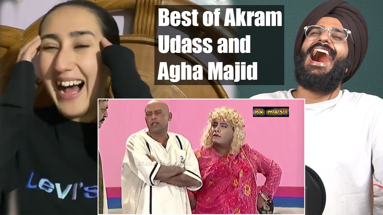 Indian Reaction to Best of Akram Udass and Agha Majid with Sohail Ahmed Pakistani Stage Drama Comedy